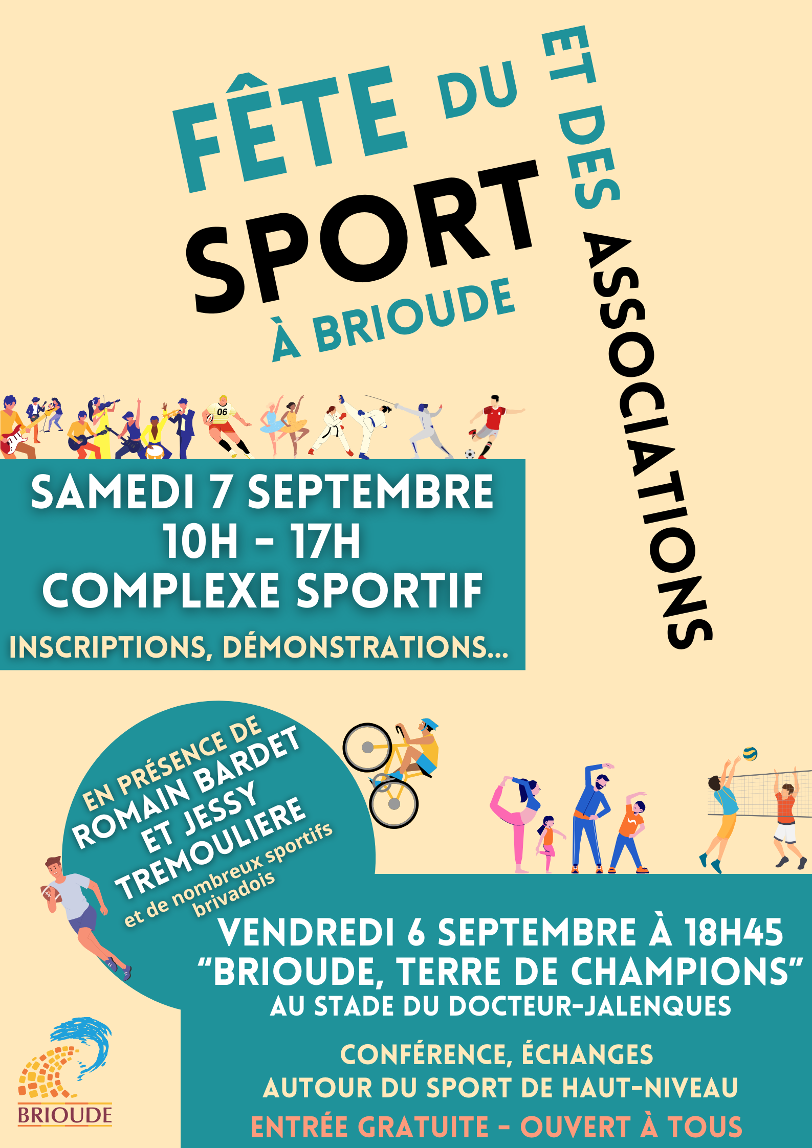 Fête du sport 2024 : Jessy Trémouliere et Romain Bardet seront au rendez-vous !